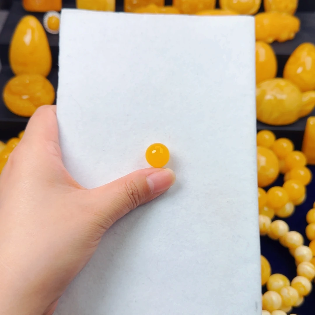 用***5未镶嵌颈饰蜜蜡单珠14.5