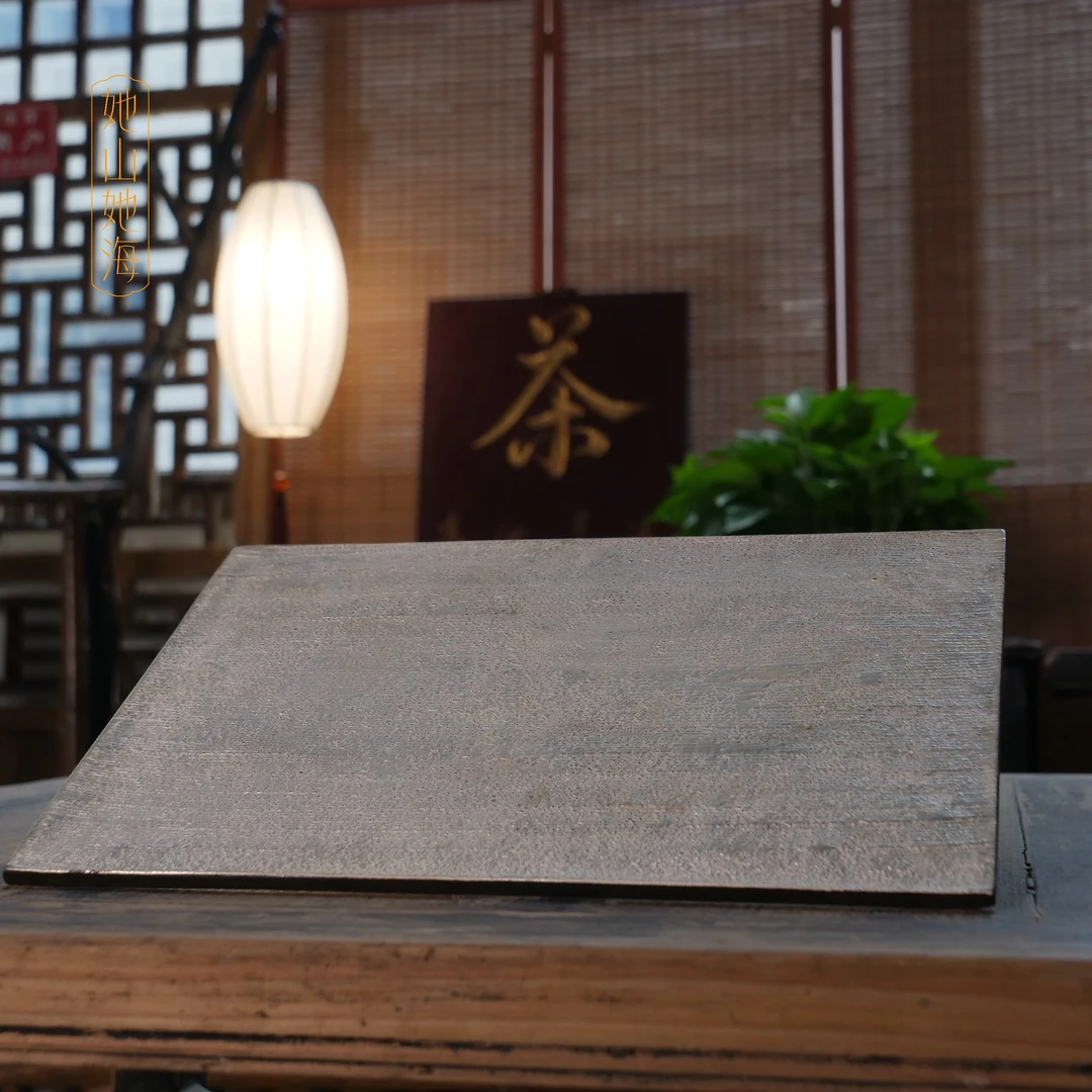 她山她海【浩银长方茶盘】十廿手作高温陶银茶器干泡台