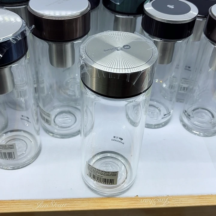 万象品牌单层玻璃杯u303无网