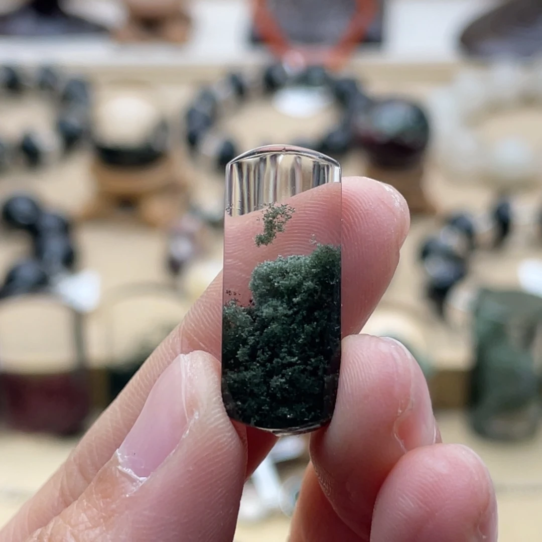 未镶嵌水晶颈饰绿幽灵吊坠