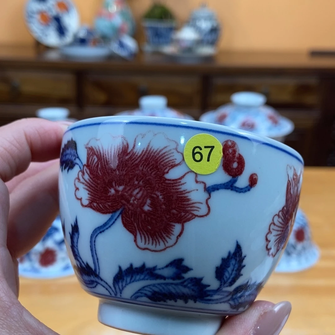 手绘现代茶具非古董