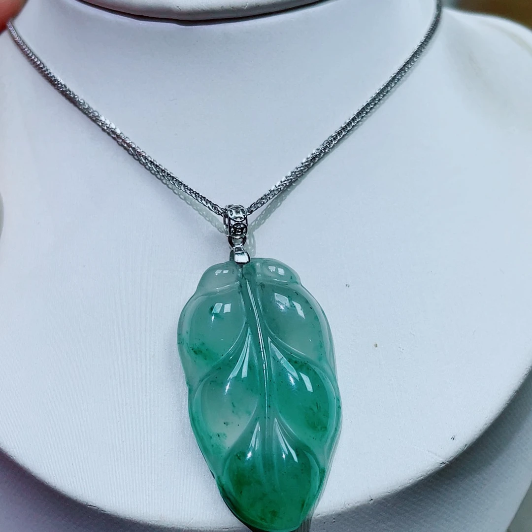 吊坠925银锆石树叶套链