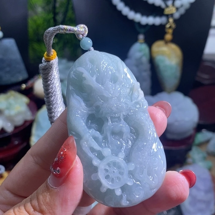 【闪购商品】颈饰未镶嵌翡翠龙牌