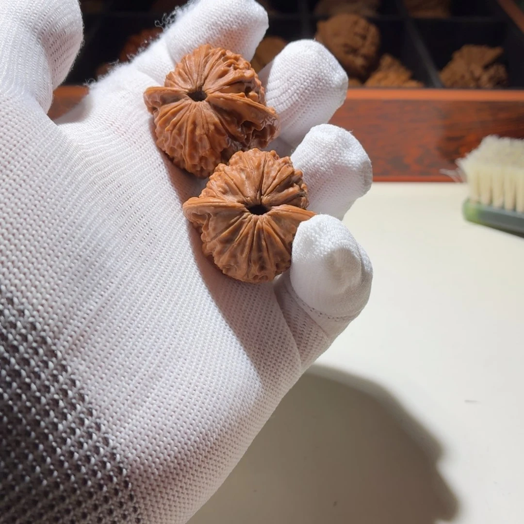 文玩核桃把件荷叶底