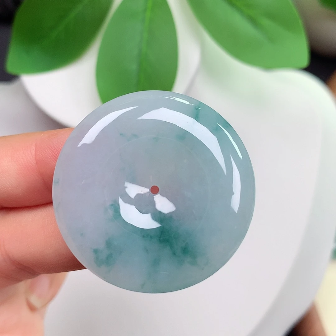 颈饰未镶嵌翡翠平安扣365.6x6.5mm