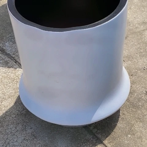 紫砂花盆口23高度32白色瑕疵