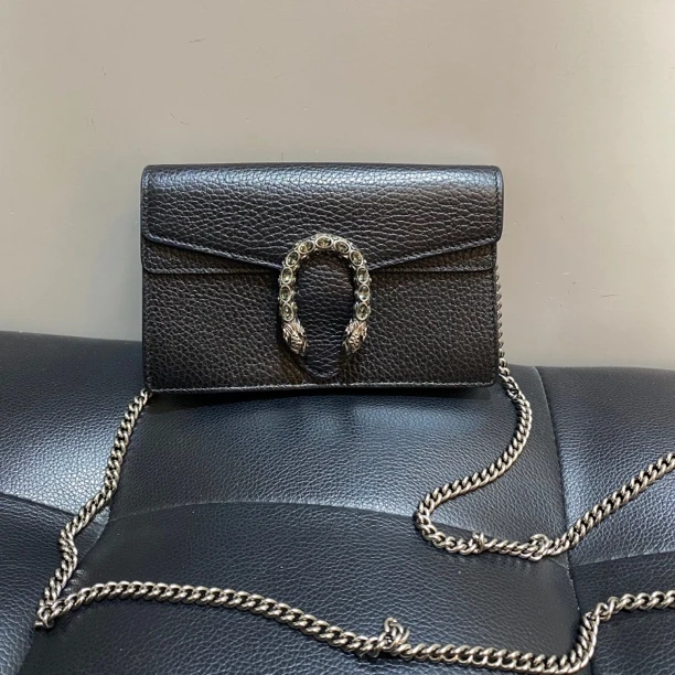 95新 GUCCI/古驰 艾派尔/Gucci mini酒神斜挎包2185
