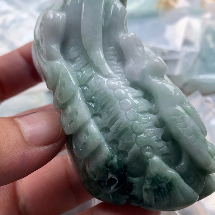 翡翠未镶嵌颈饰保真天然a货翡翠