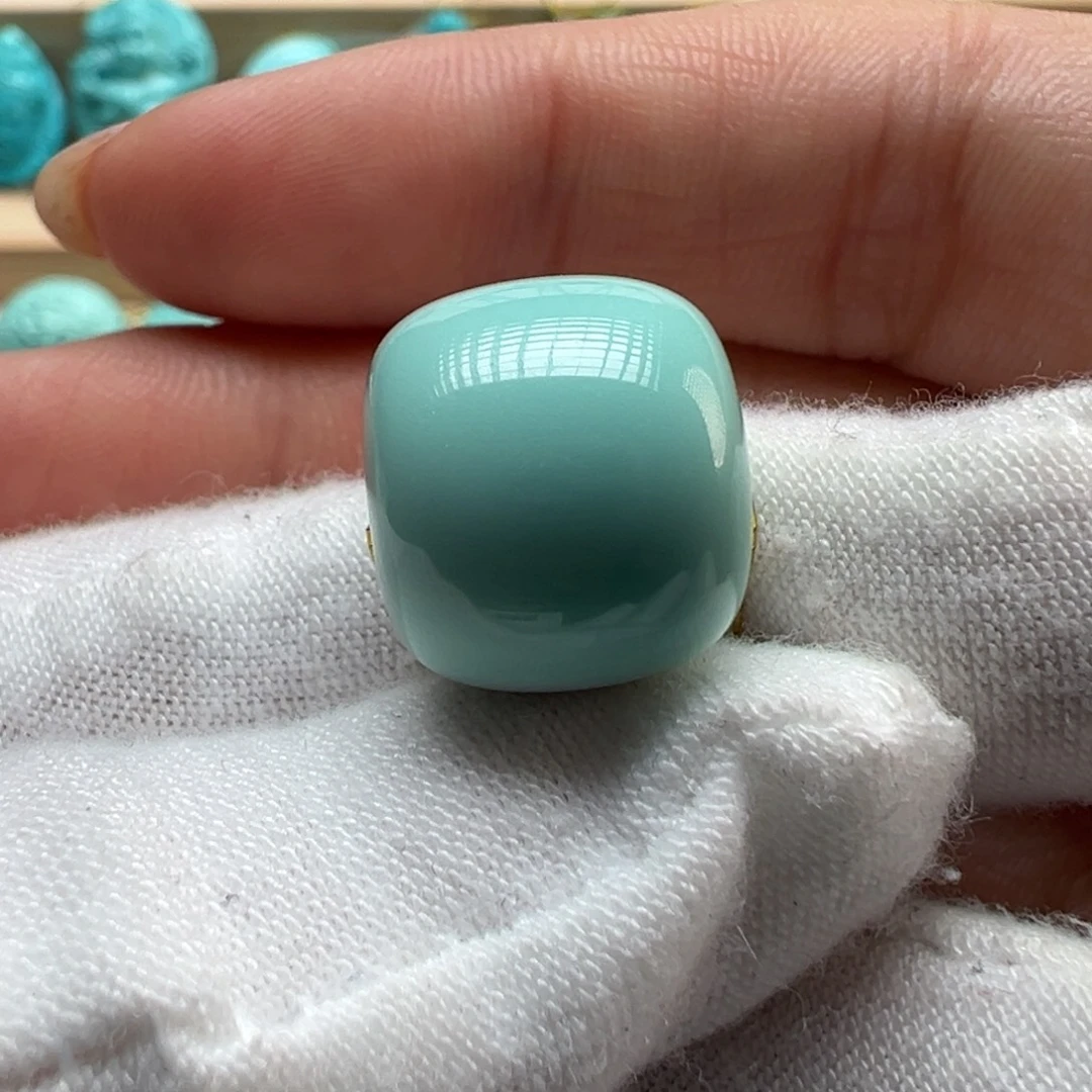 绿松石未镶嵌配饰14.6*12.9mm