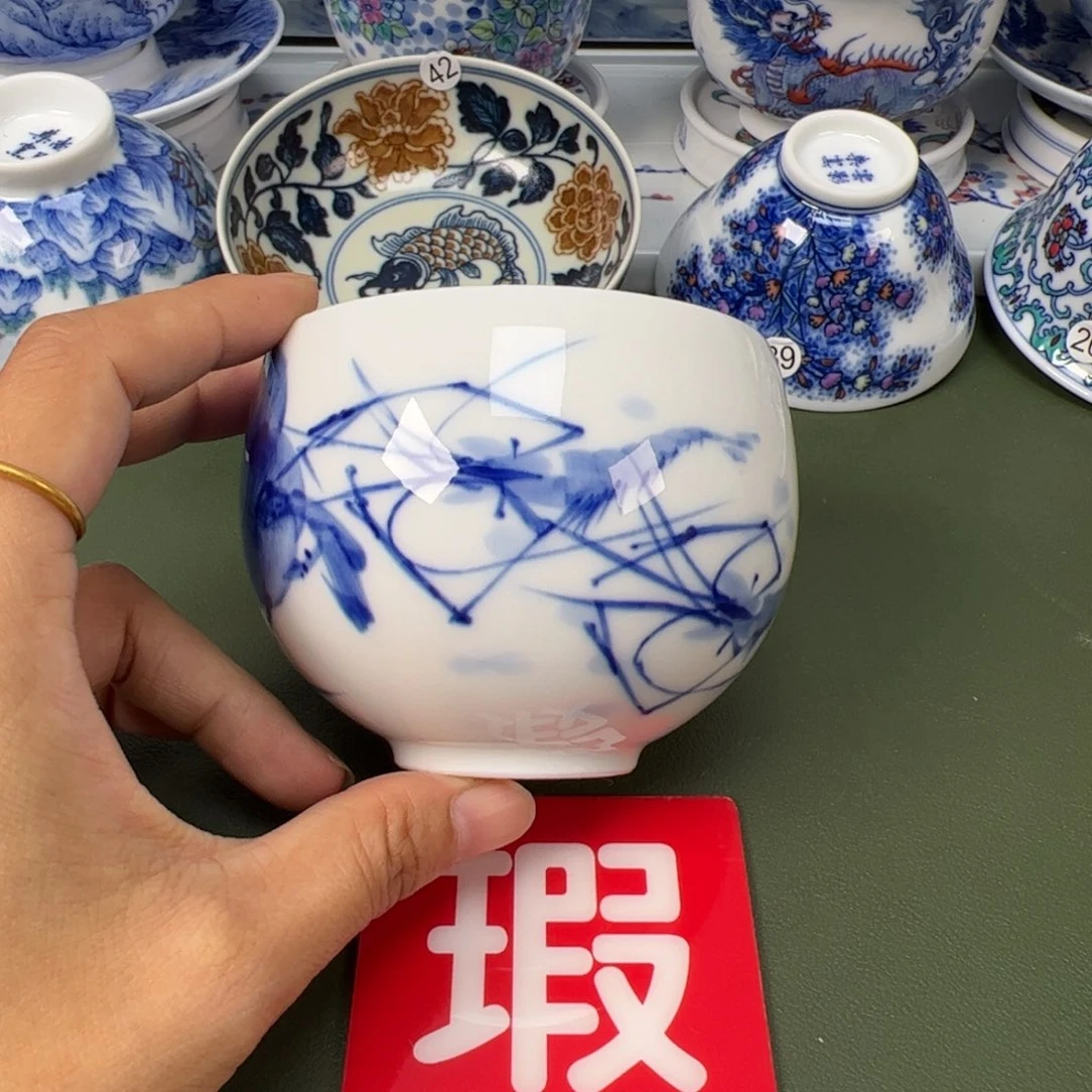 陶瓷景德镇纯手工纯手绘茶具木木40