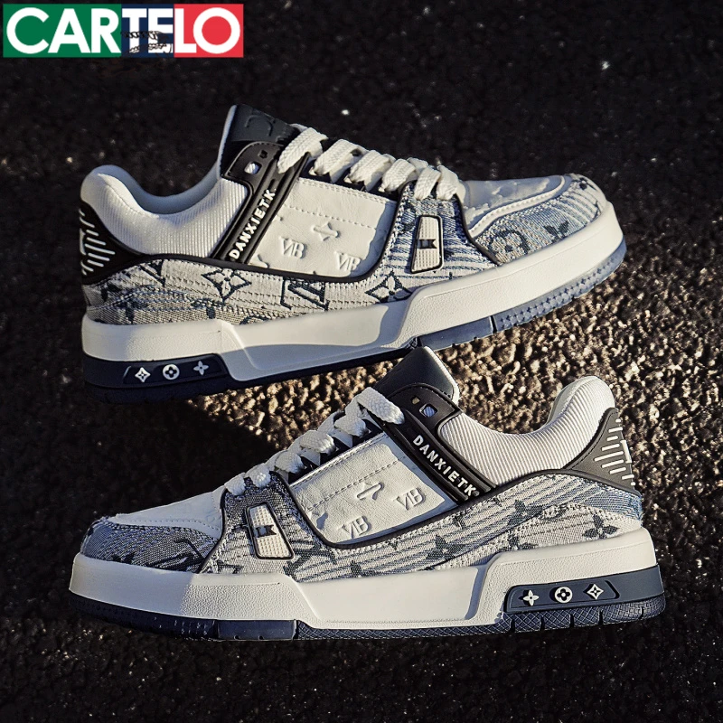 男鞋板鞋秋季透气2025新款品牌潮流厚底百搭男士休闲鞋子男款潮鞋