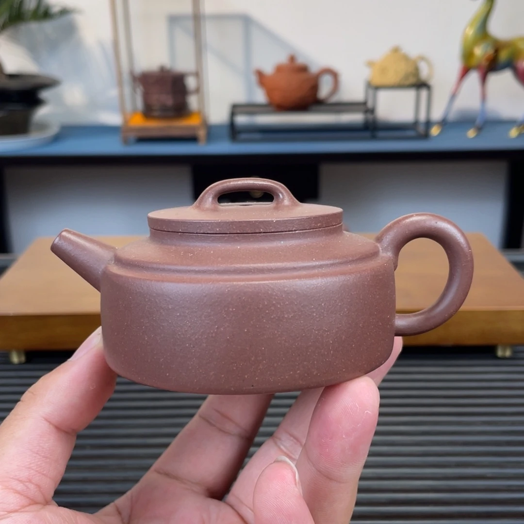 茶壶紫砂紫泥周盘150cc