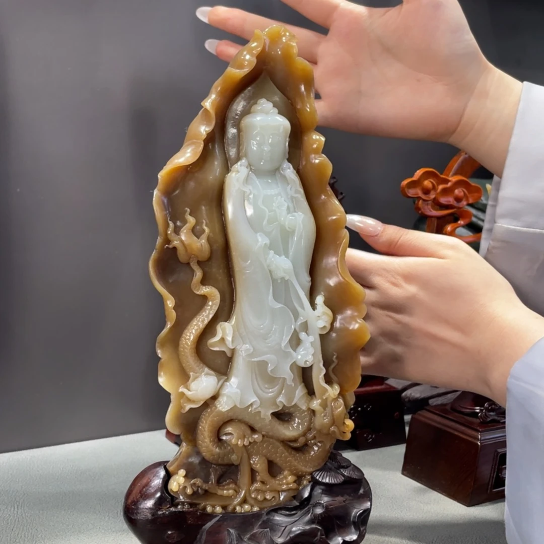 和田玉未镶嵌摆件