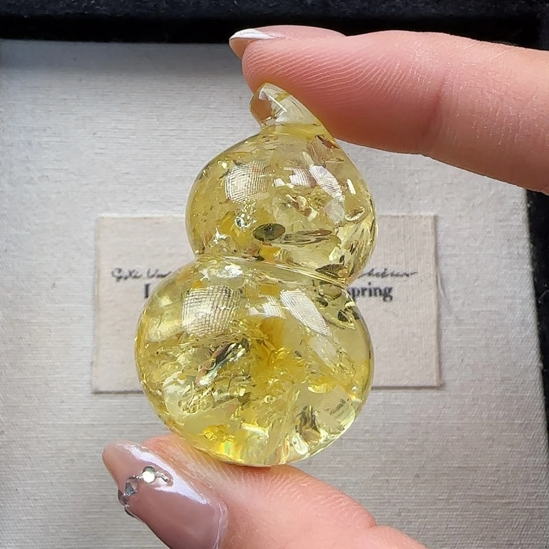 未镶嵌琥珀珠宝奇石蜜蜡花珀葫芦