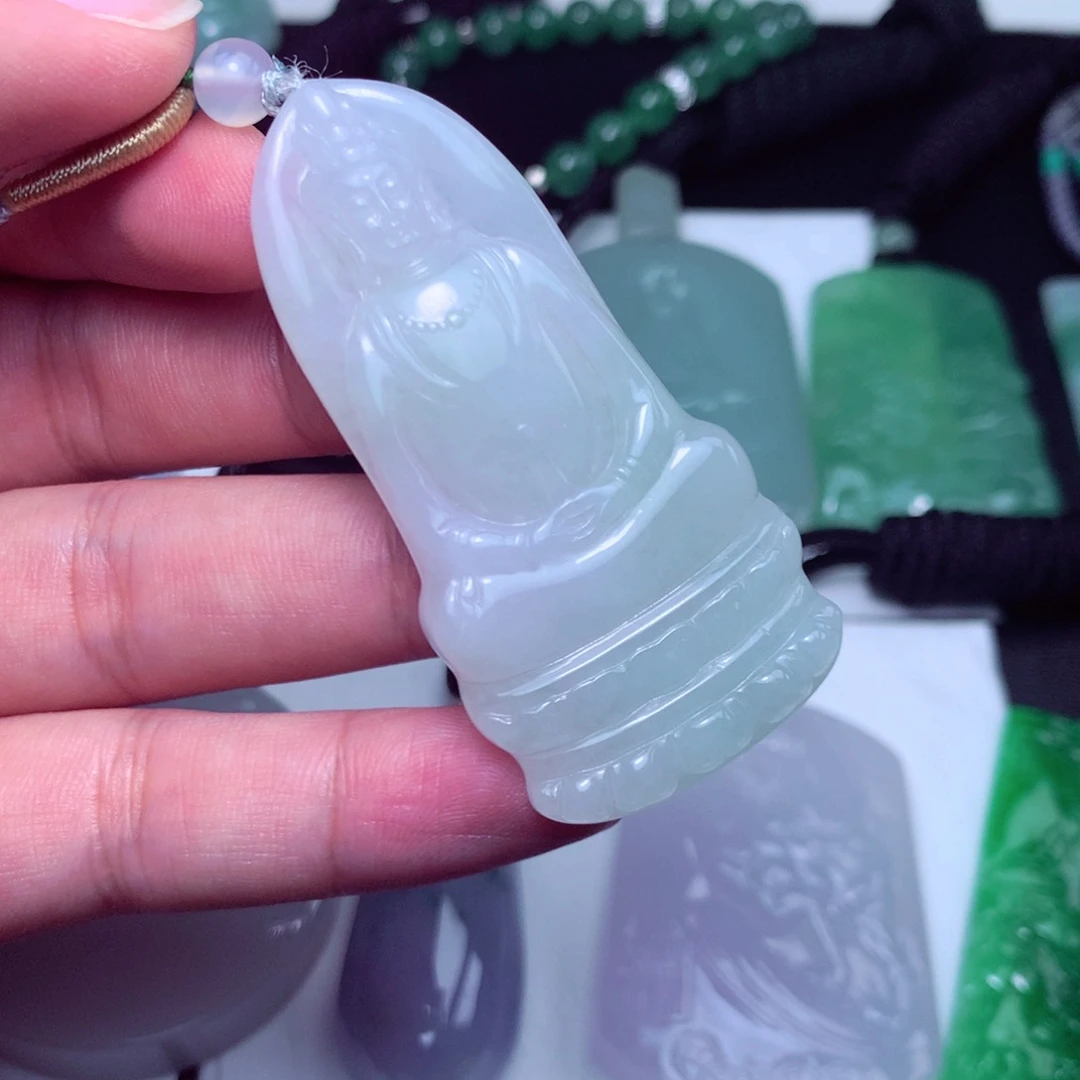 颈饰未镶嵌翡翠天然A货翡翠