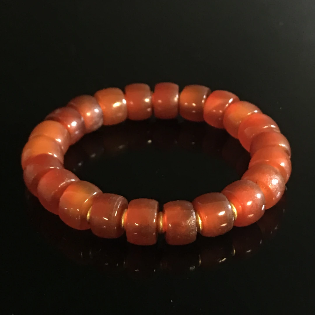 【国营/槐荫/手串】晚清民国玛瑙手串/HY551896