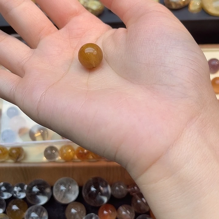 未镶嵌水晶珠宝半成品12.8mm兔毛