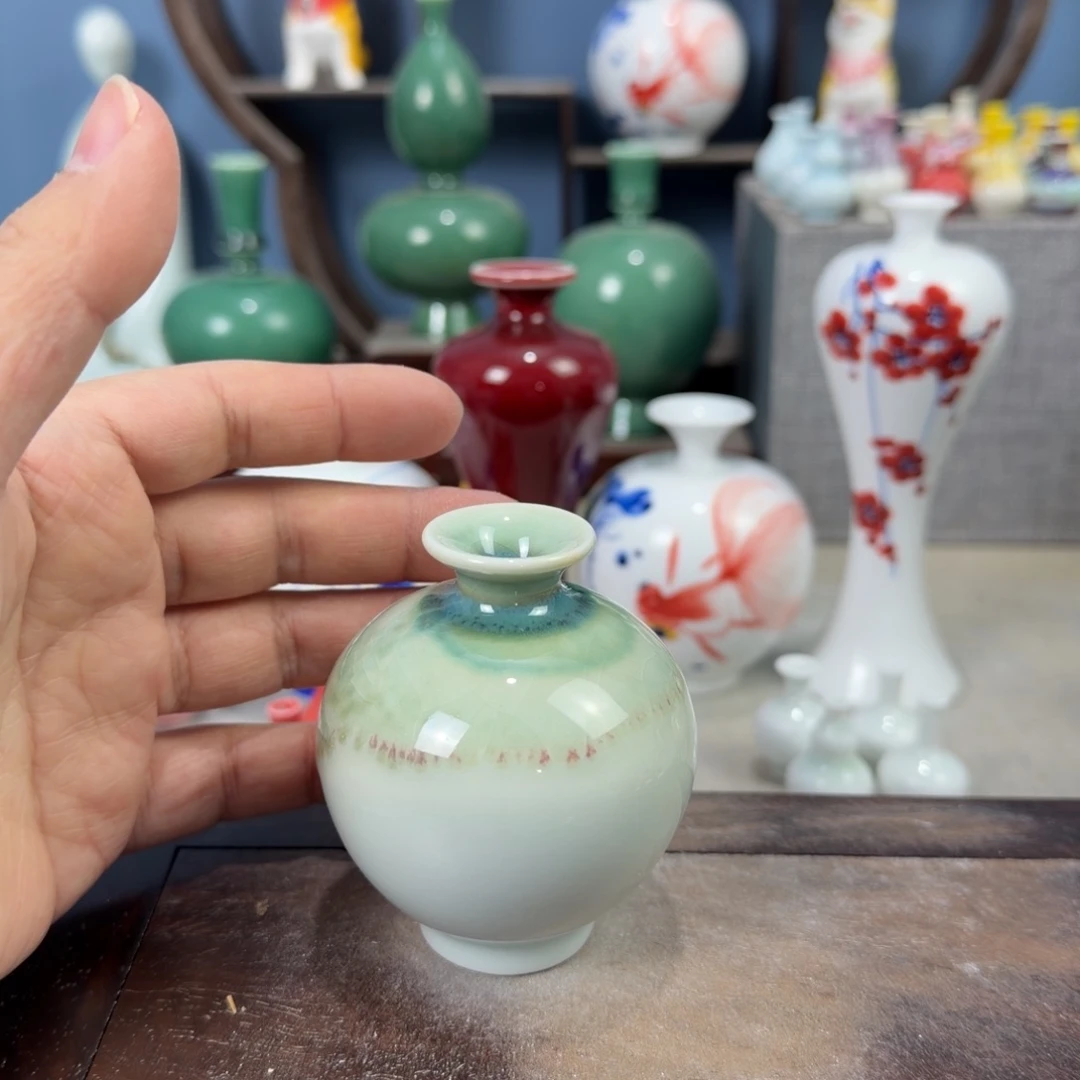 陶瓷手工小花器摆件