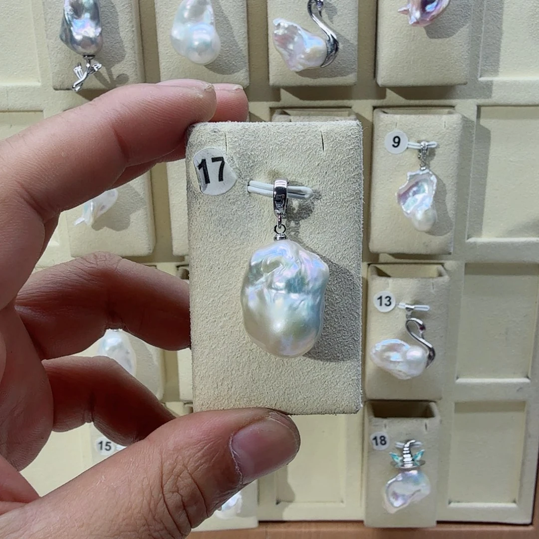 淡水珍珠项链合金