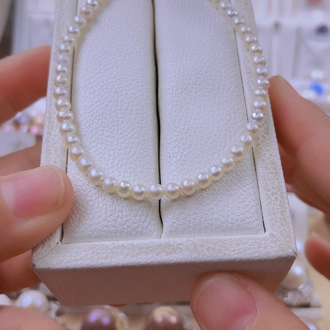 戒指银S925镶嵌淡水珍珠