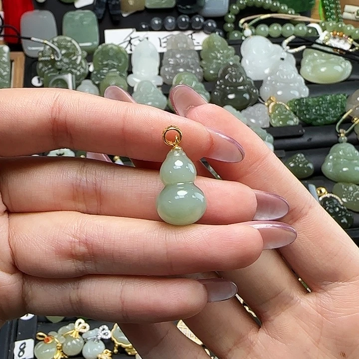 和田玉银S925镶嵌颈饰