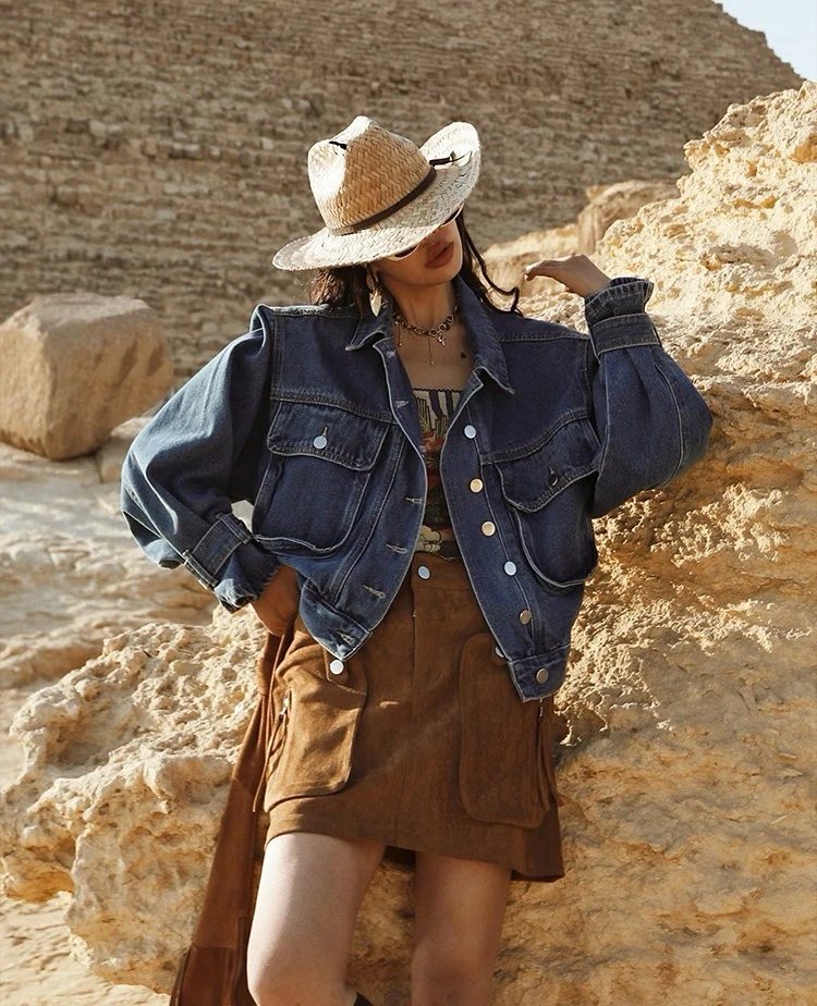 【C141-C150】高品牛仔外套上衣显瘦时尚百搭{个别小瑕 ON退ON换}