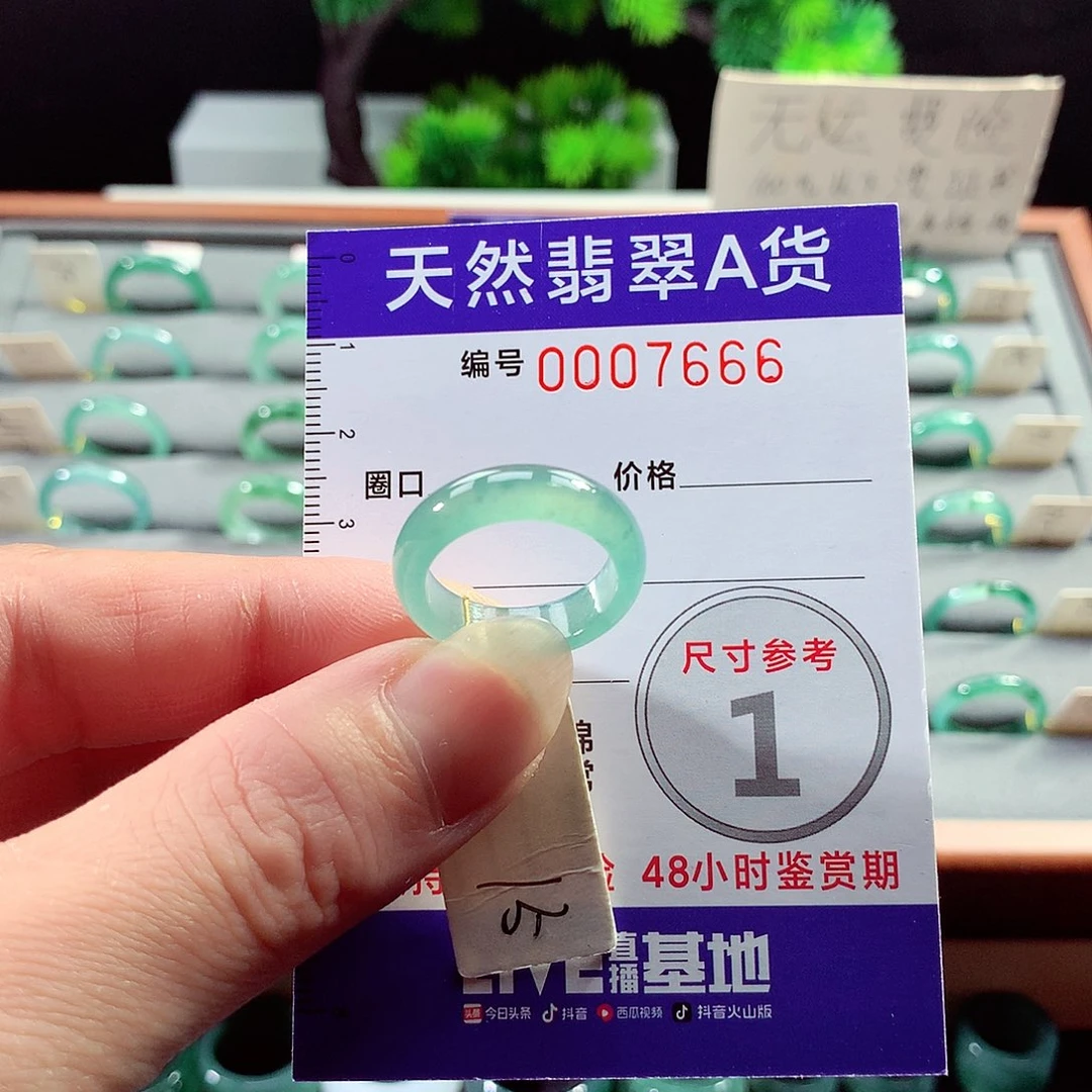 翡翠戒指未镶嵌15号