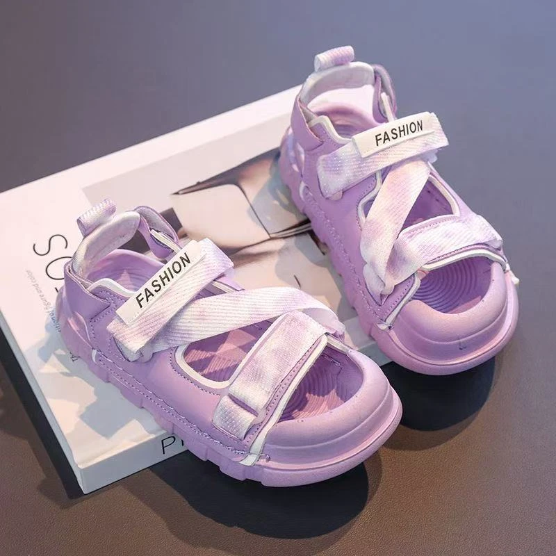 儿童凉鞋2025夏季新款男童鞋子女童沙滩鞋包头软底防滑中大童休闲