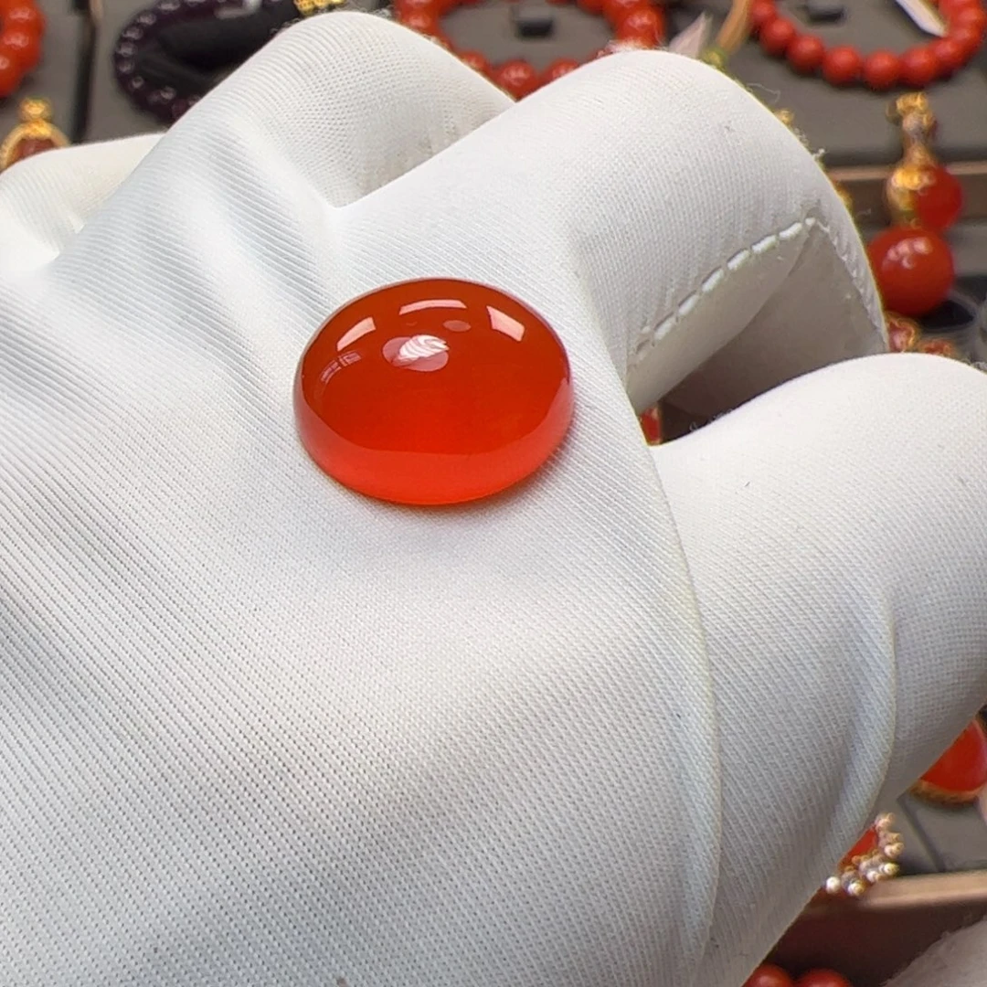 南红玛瑙未镶嵌戒面双12福利原矿精品冰红戒面