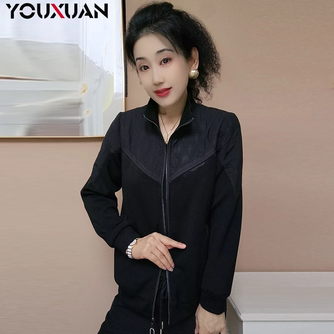 新品秋冬百搭韩版时尚休闲宽松长袖夹克女士外套58001