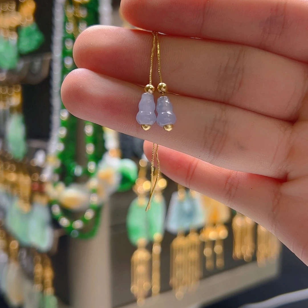 未镶嵌翡翠耳饰翡翠