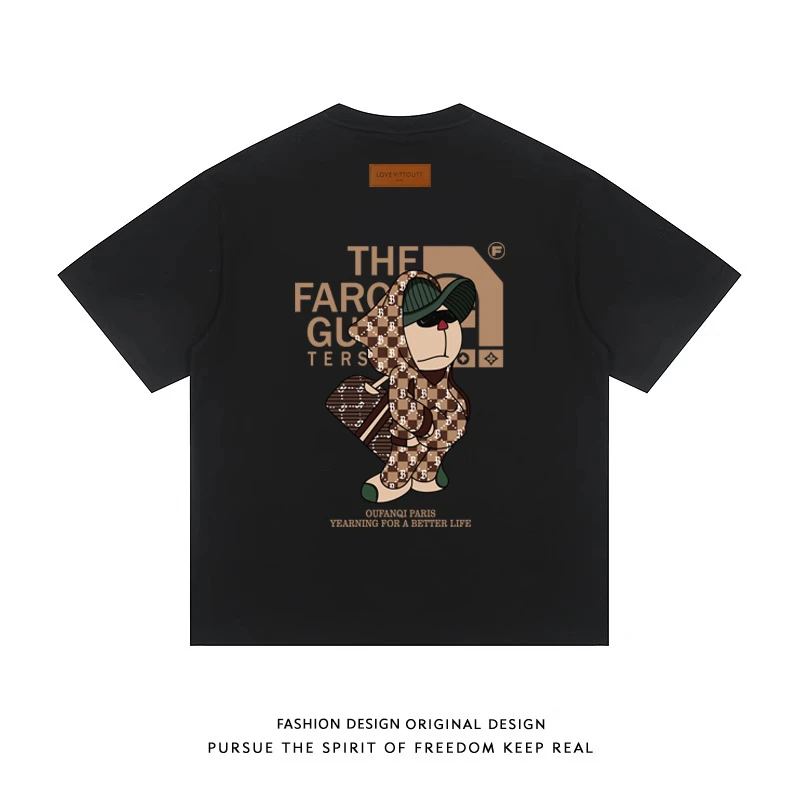 372款重磅体恤圆领打底衫T恤白色短袖t恤宽松纯色男女半袖上衣夏