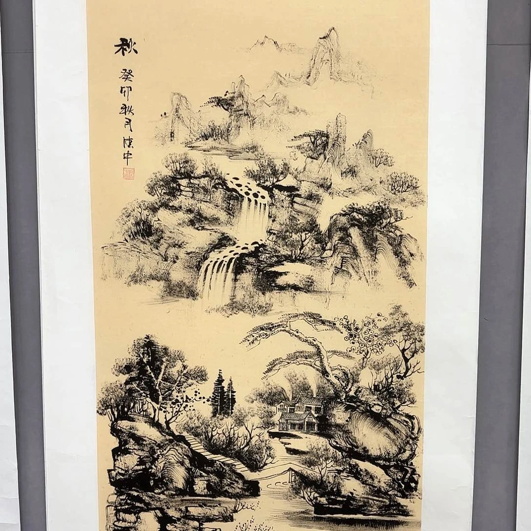 国画艺术家真人手绘