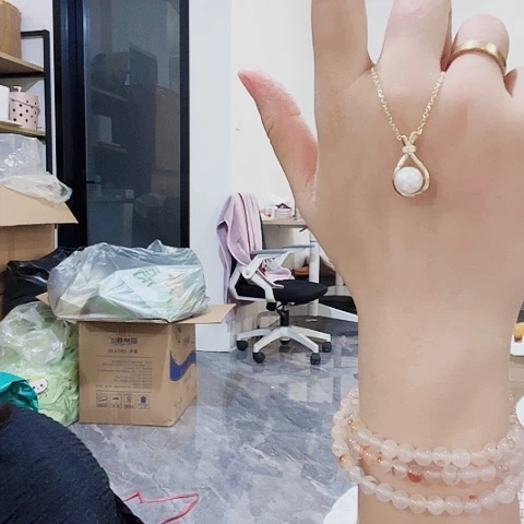 福袋款项链一个单独珍珠的