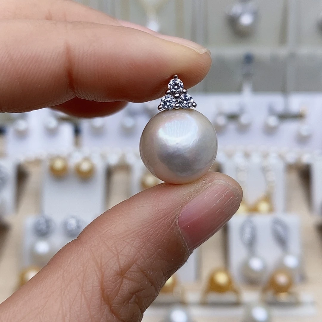 淡水珍珠颈饰银S925镶嵌