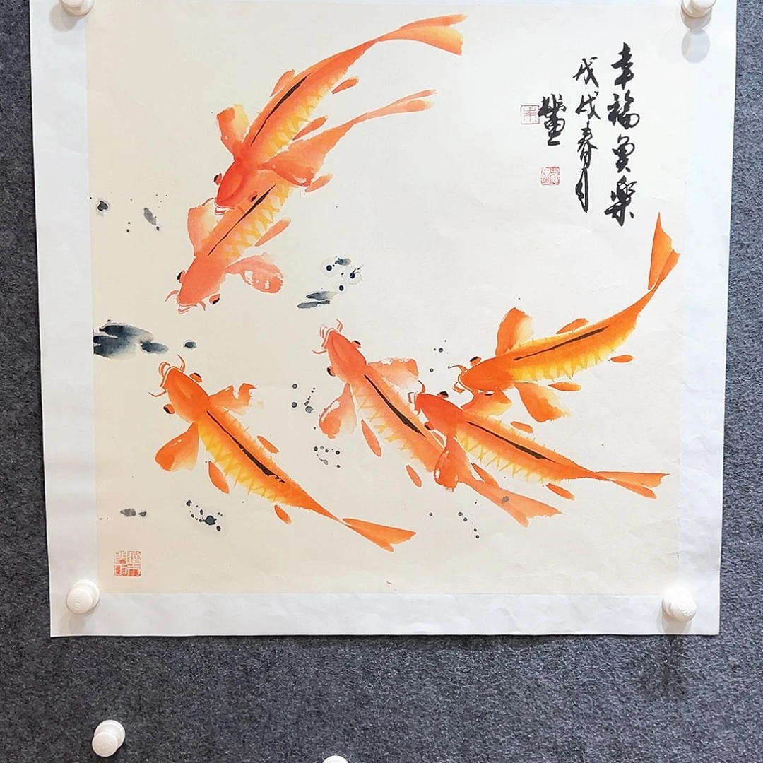 国画纯手绘系列画心