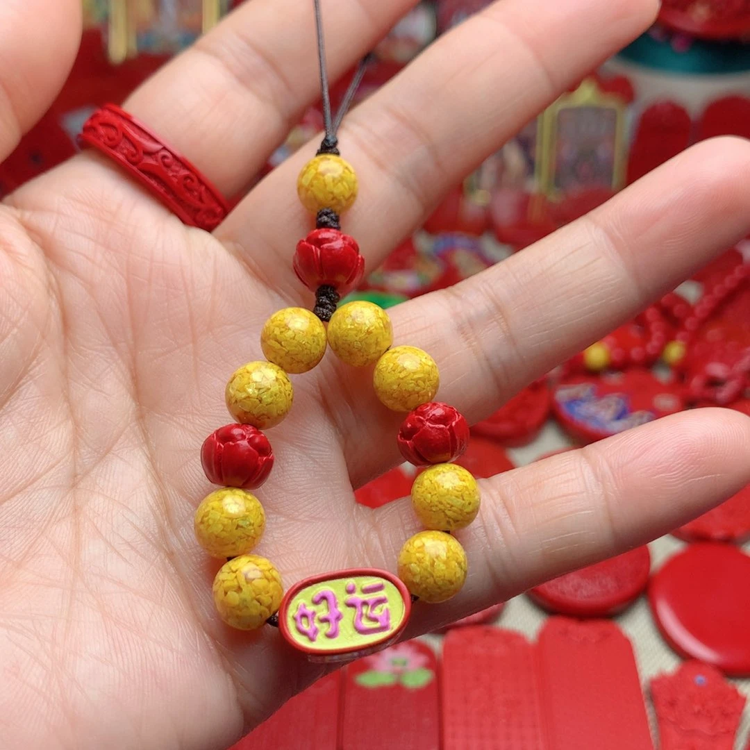 天然辰砂工艺品朱砂手机坠