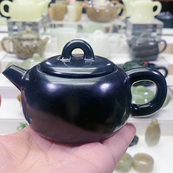 未镶嵌和田玉挂件茶壶170m l