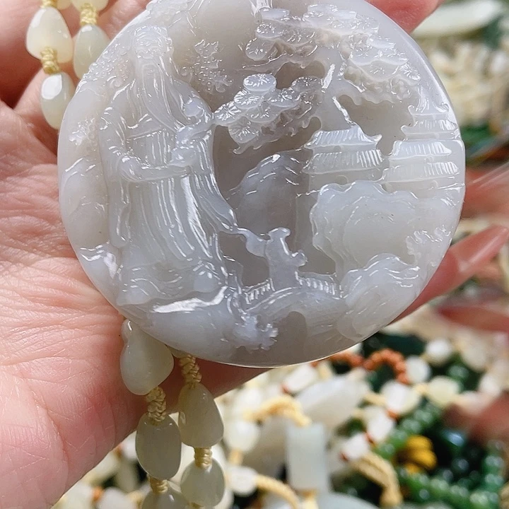 和田玉未镶嵌挂件