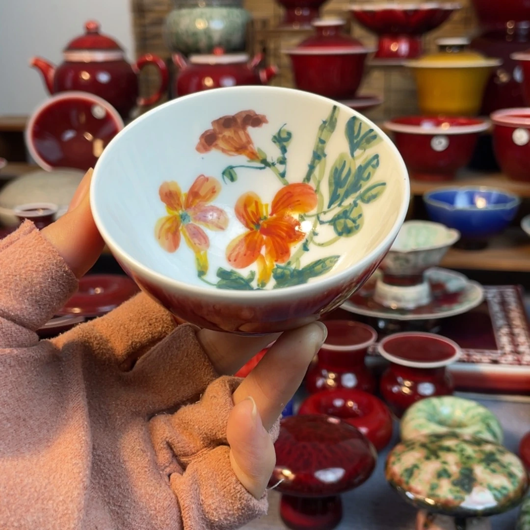 景德镇原矿陶瓷 凌霄