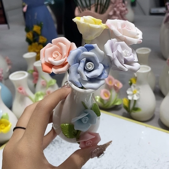 陶瓷纯手工捏花设计