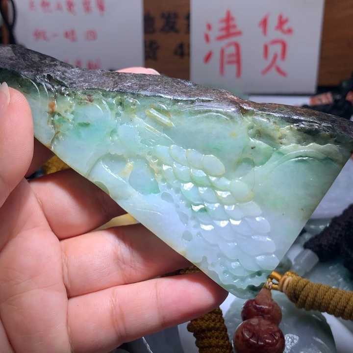 颈饰未镶嵌翡翠保真天然A货翡翠