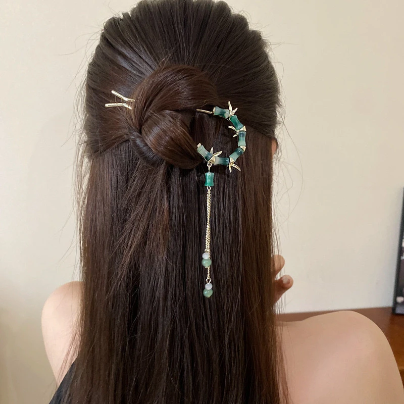 诗泊雅  新款竹节节高升发簪