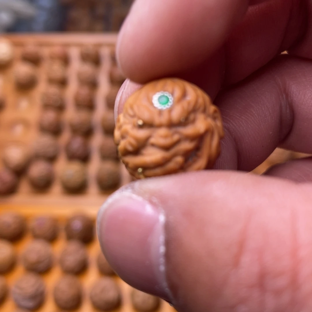 迃***幵猴头核桃吊坠猴头核桃不语恶僧