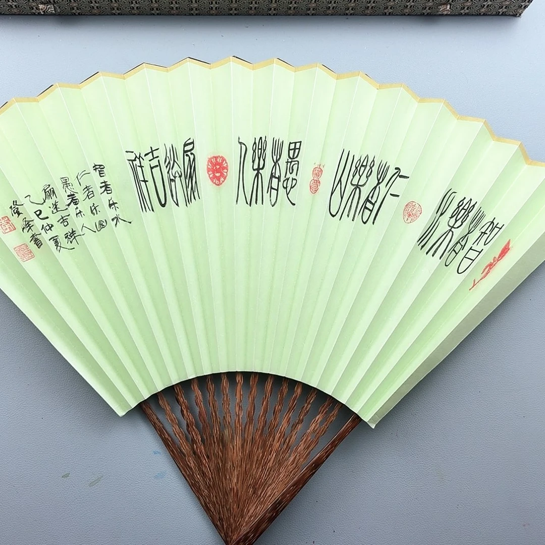 扇子95寸16方2.0排扣扇面