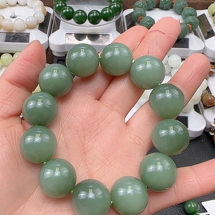 和田玉手串未镶嵌