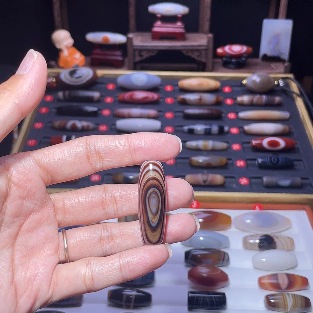 玛瑙/玉髓未镶嵌吊坠(赠链)