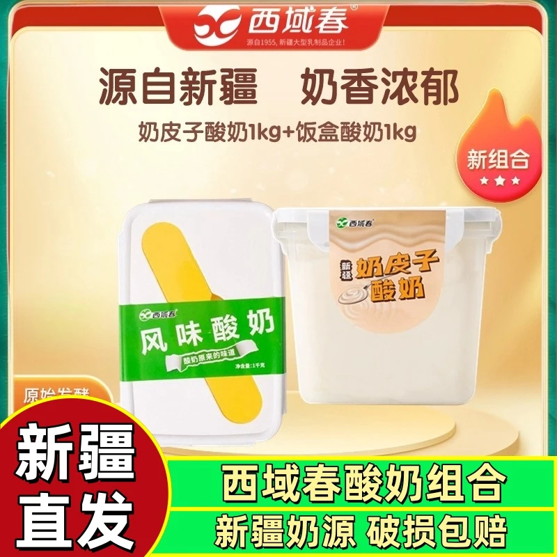新疆特产西域春风味奶皮子饭盒酸奶生牛乳发酵儿童营养早餐酸奶盒