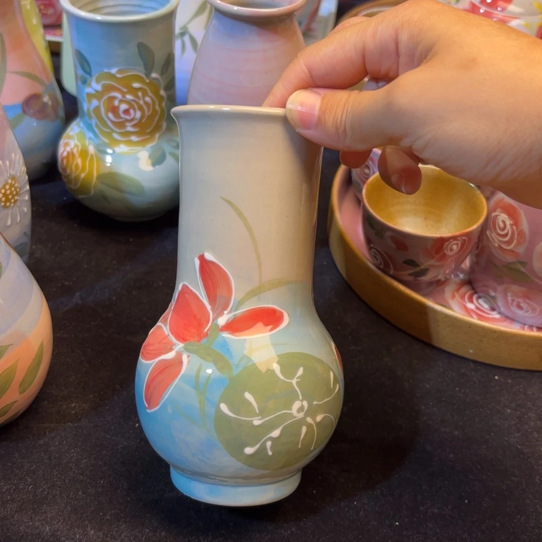 陶瓷双饮款?****࿐花瓶摆件