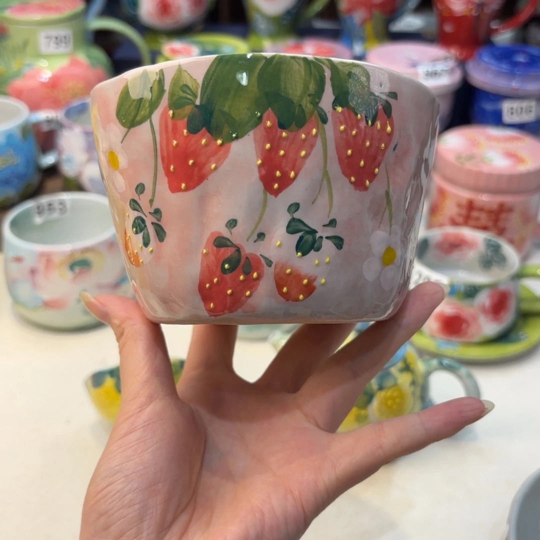 瓷片景德镇手绘高温釉下彩陶瓷茶具